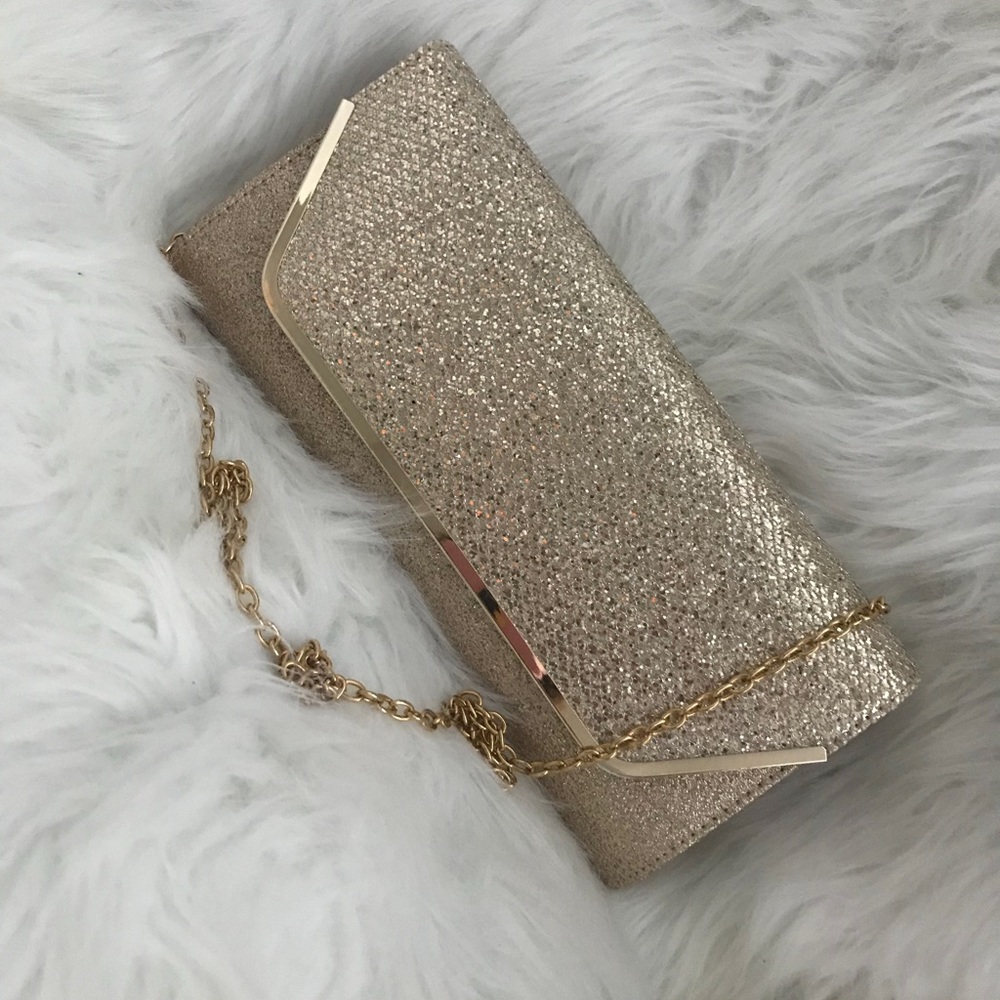 NWOT - Gold ALDO Clutch